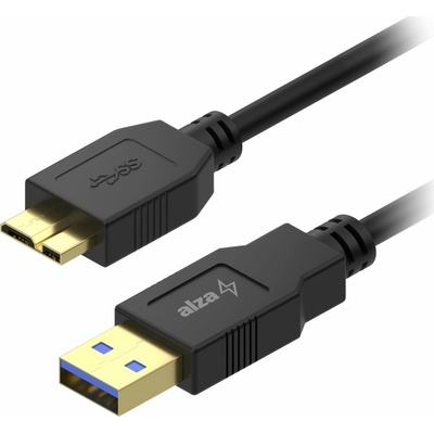 AlzaPower APW-CBUAMUB3010B Core USB-A (M) to MicroUSB-B 3.2 Gen 1, 1m, černý