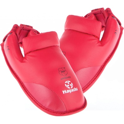Hayashi Chrániče nohou WKF červená – Zboží Dáma Hayashi Chrániče nohou WKF červená – Zboží Dáma