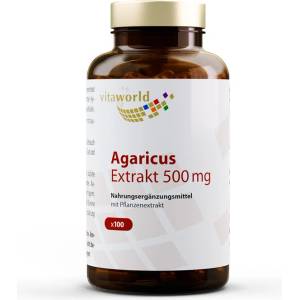 vitaworld Agaricusextrakt / Агарикус 500mg, 100 капсули (09202917 VW)