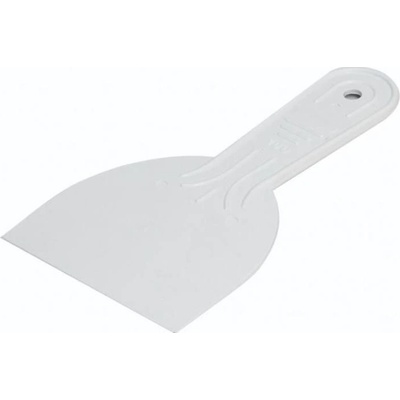 Špachtle hladká plastová, 100 mm, bílá