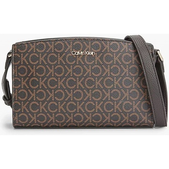 Calvin Klein Hnědá dámská vzorovaná crossbody kabelka