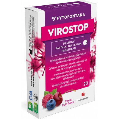 Virostop pastilky s příchutí lesního ovoce 20 pastilek