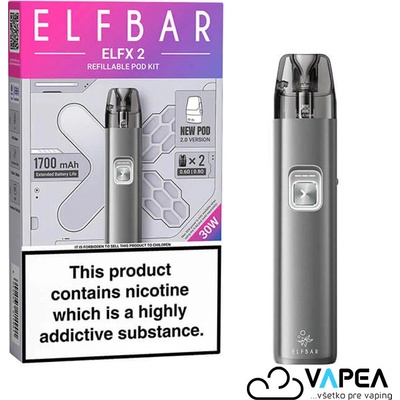 ELFBAR ELFX 2 POD 1700 mAh Space Grey