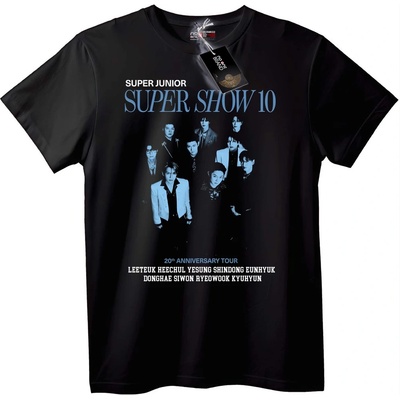 NOONEBRAND Тениска Super Junior Super Show 10 - M, White