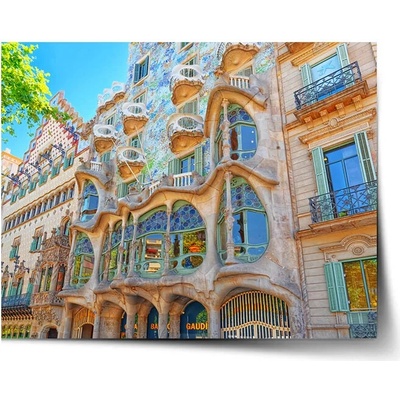 Sablio Plagát Barcelona Gaudi Casa Batllo 2 - 60x40 cm