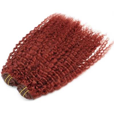 Kudrnatý clip in maxi set 53cm pravé lidské vlasy REMY MĚDĚNÁ