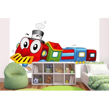 DIMEX ART s. r. o Самозалепваща се флизелинова фототапета детско влакче 375 x 250 см