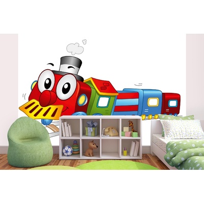 DIMEX ART Самозалепваща се флизелинова фототапета детско влакче 375 x 250 см