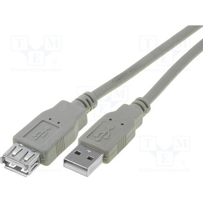VCom CU202-015-PB USB 2.0, USB A zásuvka, USB A vidlice, niklovaný, 1,5m