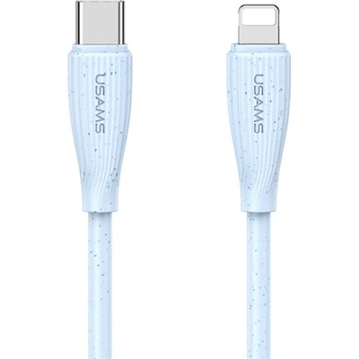 Usams US-SJ717 nabíjací a dátový USB-C na Lightning 1m modrý