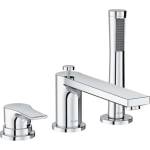 Kludi Zenta SL - Смесител на ръба на ваната, монтаж на 3 отвора, хром 484480565 (484480565)