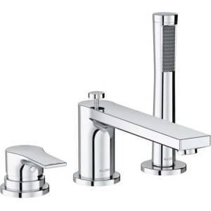 Kludi Zenta SL - Смесител на ръба на ваната, монтаж на 3 отвора, хром 484480565 (484480565)