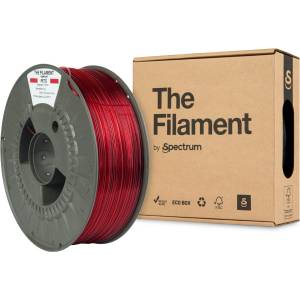 Spectrum „The Filament от Spectrum TF-24028, PETG, 1, 75 мм, 1000 г, Прозрачно червено (Transparent red) (TF-24028)