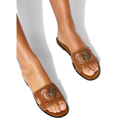 Kurt Geiger London Кожени чехли Kurt Geiger London Eagle Stud Cut Out Flat (4734433309.TAN)