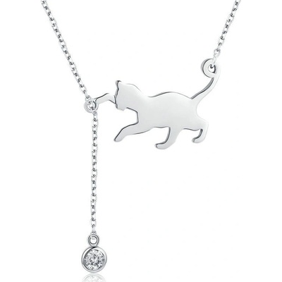 P&J Jewellery Stříbrný Hrající kočička SN17