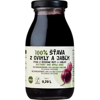 Zdravo 100% cvikla a čučoriedka a jablko 200 ml