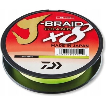 Daiwa šnúra J-Braid Grand X8 Chartreuse 135m 0,16mm