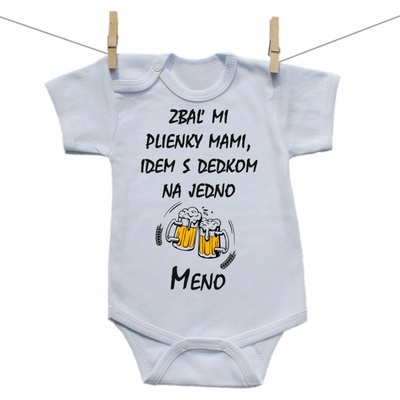 Boodyy Body s krátkym rukávom Idem s dedkom na jedno
