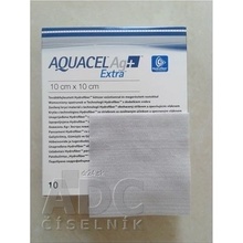 Aquacel ag+ extra krytie na rany so striebrom so zosilneným účinkom, 10 x 10 cm 10 ks