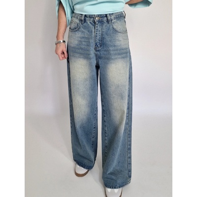 Voga Móda Široké džínsy OPI Modrá