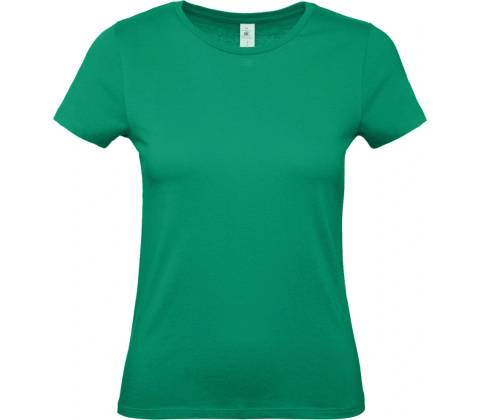 Dámske tričko B&C Basic zelená