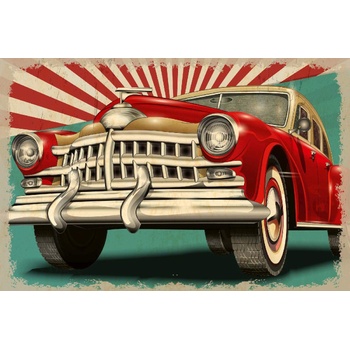 DIMEX ART s. r. o Флизелинов фототапет винтидж ретро кола 375 x 250 см