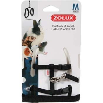 Zolux postroj s vodítkem M černý pro hlodavce