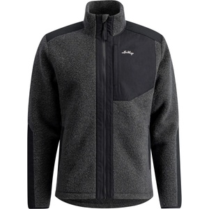 Lundhags Мъжко вълнено яке Lundhags Saruk Wool Pile Mid Full Zip Fleece jacket - Charcoal (005-4666-0312)