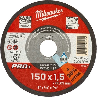 Milwaukee Tenký řezný kotouč 150 x 1,5 mm 4932471386