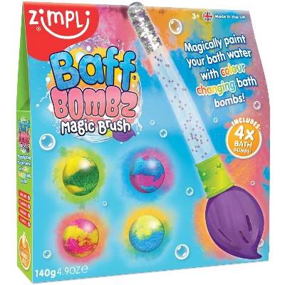 Zimpli Kids Baff Bombz Magická kefa 4 x Bomby do kúpeľa