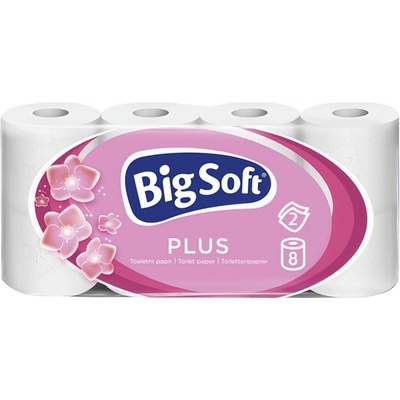 Big Soft Wc toaletní papír parfemovaný 2V bílý 7+1ks