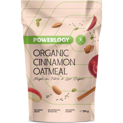 Powerlogy Organic Cinnamon Oatmeal 350 g