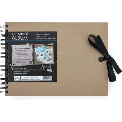 Karton P+P Kreativní album 30 x 21,5 cm HNĚDÁ