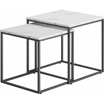 Textilomanie QUADRO dekor biely mramor 2 ks