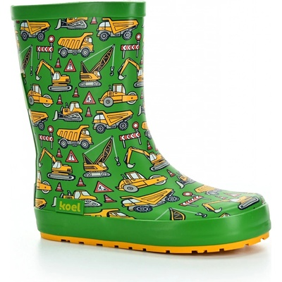 Koel4Kids Tractor Green wellie bare