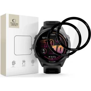 Tech-Protect glass flex+ 2 БРОЯ garmin forerunner 970 / 570 (47 mm) ЧЕРЕН (5906302368457)