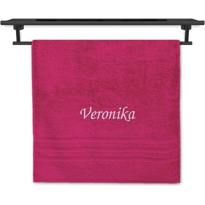 Povlečení Plus ručník se jménem na přání 50 x 100 cm Viola purpur