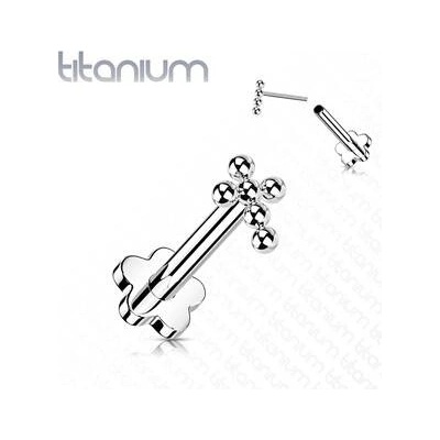 Šperky4U Push In piercing do brady ucha titan TIT1174-1208
