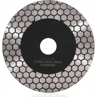 Diamantový kotouč FHU Karasiński 125 mm 22,2 mm na keramiku a kámen