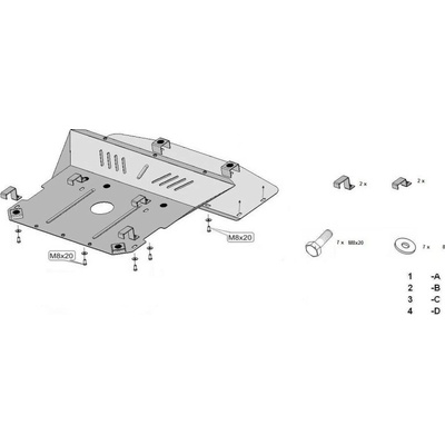 Kryt pod motor BMW 5 Saloon (E39) E39 - Plech - 8595698039583