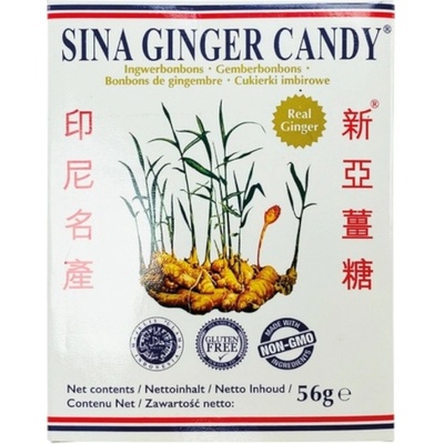 Sina Ginger Candy Bonbóny zázvorové 56 g