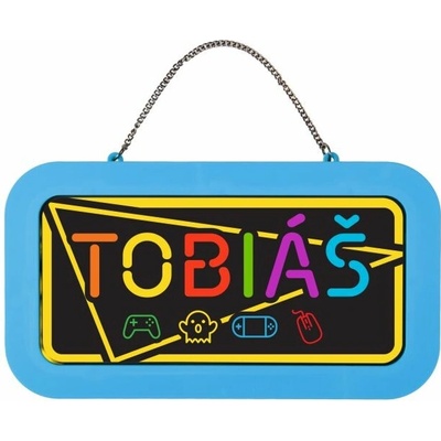 Albi Neonová cedulka se jménem - Tobiáš
