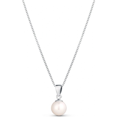 JwL Luxury Pearls Stříbrný náhrdelník s pravou perlou JL0834