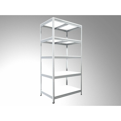 Biedrax Regál 50 x 75 x 240 cm 5 polic – Hledejceny.cz