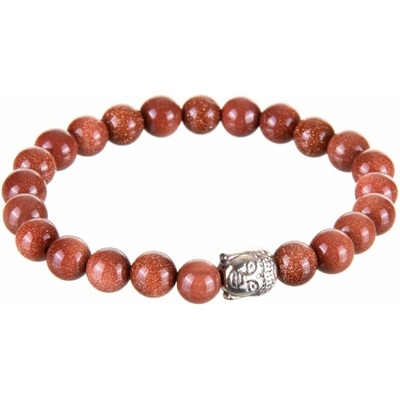 Prosperk Sluneční kámen minerál náramek Buddha S4943