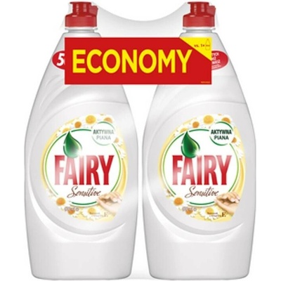 Fairy prostředek na mytí nádobí Heřmánek 2 x 900 ml