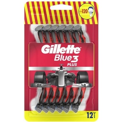 Gillette Blue3 Red 12 ks