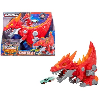 HTI HTI TEAMSTERZ Robo Wreckerz Динозавър Изстрелвачка с Кола Mega Beast (1012623F)