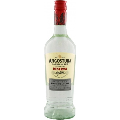 Angostura Reserva Premium White Rum 3y 37,5% 1 l (holá láhev)