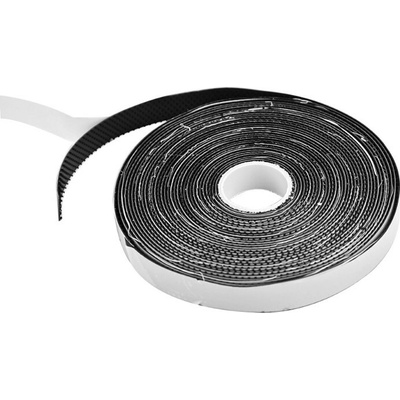 DEMA Samolepiaci suchý zips na sieťky proti hmyzu 9,5 mm x 5 m, antracitový